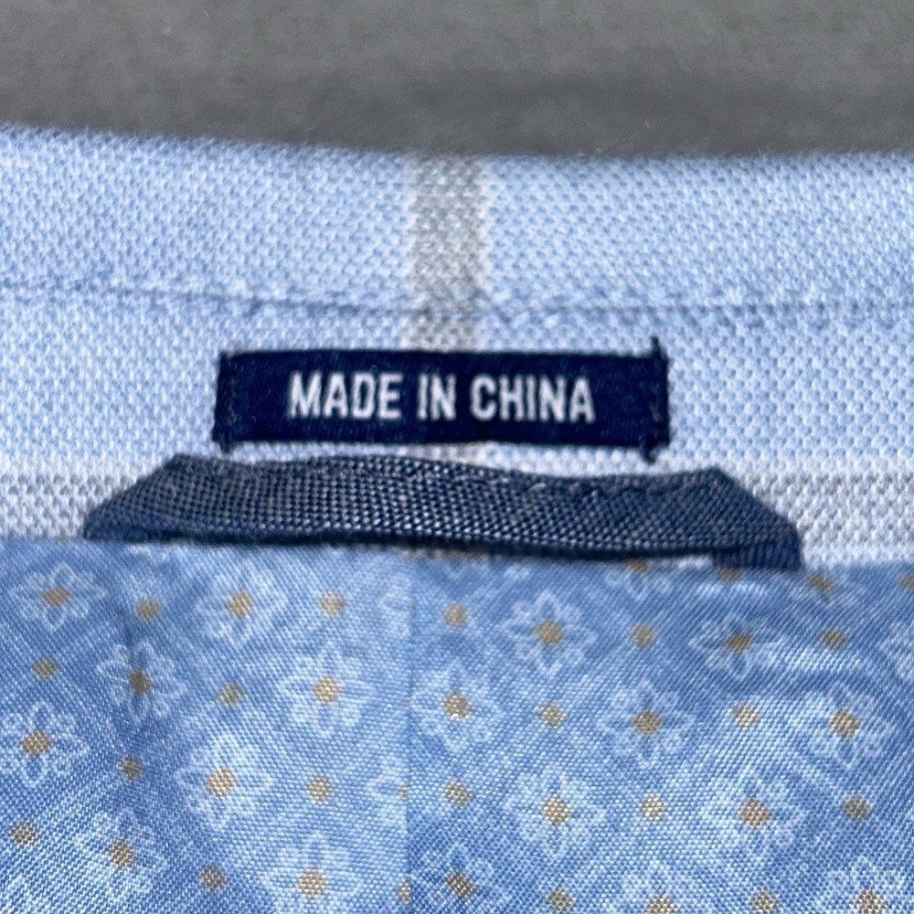 Crown and Ivy Sport Coat 46R  Blue Windowpane Blazer Mens NWT Summer Wedding - Picture 3 of 16